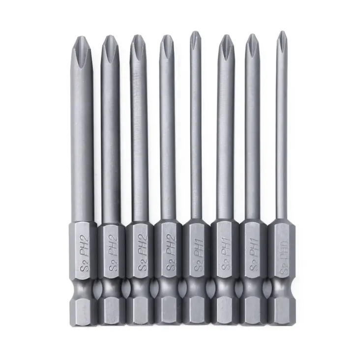 8pcs-75mm-magnetic-long-hex-cross-head-screwdriver-bits-1-4-inch-electric-screwdriver-set-cross-phillips-screwdriver-set-8-sizes-screw-nut-drivers