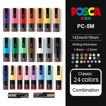 Japan Uni Paint Marker Pen-Extra Broad Art Makers Tip-15mm 8 colors  available rotulador Posca PC-17K 1Pcs