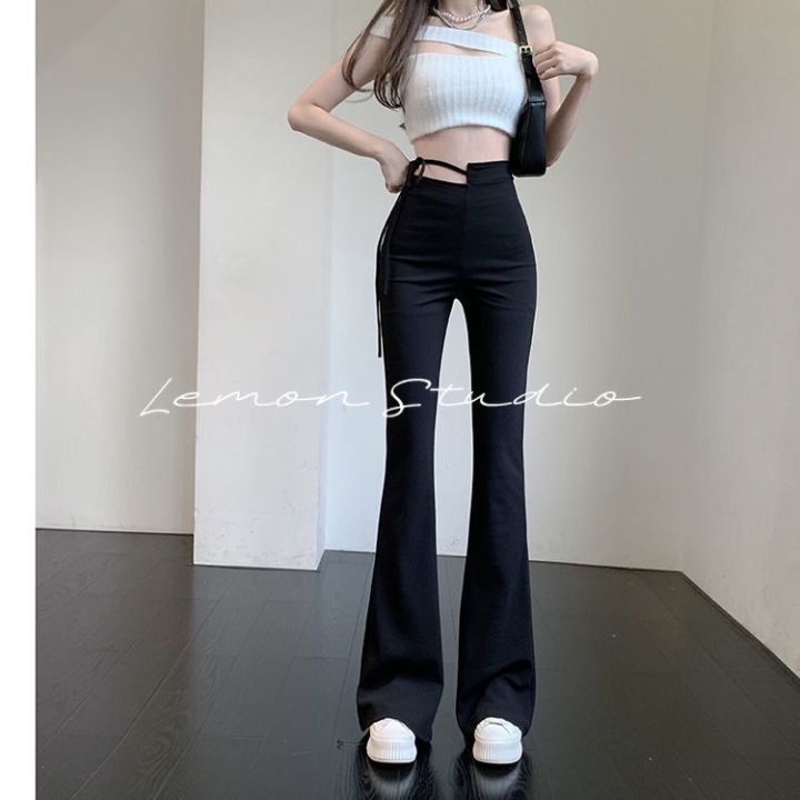 lemon-studio-กางเกง-กางเกงขายาวผู้หญิง-กางเกง-เอวสูง-กางเกงขายาว-เสื้อผ้าแฟชั่นผู้หญิง-62077