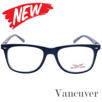 Fashion กรอบแว่นตา สำหรับตัดเลนส์ แว่นสายตา แว่นตา รุ่น Vancuver 3012 C-5 สีดำตัดเทา ทรงรี ขาสปริง วัสดุ พลาสติกพีซี เกรดเอ เบา เหนียว ไม่แตกหัก