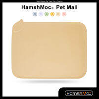 Hampshmoc กันน้ำสัตว์เลี้ยง Placemat ลื่นแมวให้อาหารเสื่อมัลติฟังก์ชั่อาหารเสื่อป้องกันน้ำล้นอาหารระเบียบบนพื้นสำหรับแมวสุนัข