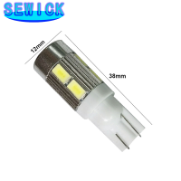 White6500K รถ T10หลอดไฟ LED 10 LED 12V W5W ไฟสัญญาณ LED 10 SMD Auto ภายใน Wedge ด้านข้างใบอนุญาตโคมไฟ5W5 194 168