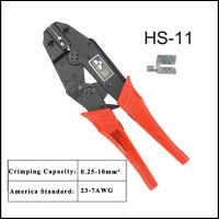 Plier HS-11 RATCHET CRIMPING PLIER EUROPEAN STYLE 11-10AWG Hand tools Special pipe clamp Clamp of galvanothermy film terminal Handtool parts Accessories