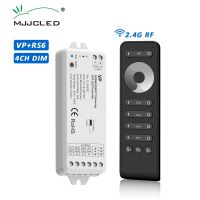 ✴ DC 24V 12V LED Dimmer 4 Channel 16A PWM 2.4G RF Wireless Remote RS6 Control Single Color LED Strip Lights 12 Volt Contoller VP