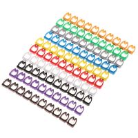 ；‘。、’ 100/150Pcs Cable Markers Colourful C-Type Marker Number Tag Label For 2-3Mm Wire Wholesale