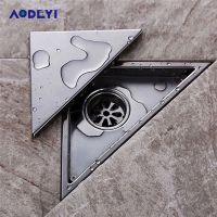 【hot】！ Floor Drain Type Insert Drainer Cover  Waste Grates Shower Drains 304 Siphon