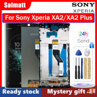 Salmatt จอแอลซีดีไอพีเอซดั้งเดิมสำหรับ Sony Xperia XA2/XA2 Plus แผงสัมผัสหน้าจอ LCD หน้าจอดิจิตอลประกอบกับกรอบอะไหล่สำหรับ Sony Sony Xperia XA2 XA2