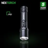 P81 Nextorch สว่างมากไฟฉายทำงานพลังงานสูงพร้อมแบตเตอรี่21700แบบชาร์จไฟได้2600LM 4ตัวชี้วัด LED สำหรับการป้องกันตัวเอง