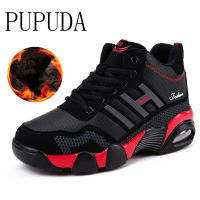 PUPUDA Men Sneakers Winter Shoes Men High Top Basketball shoes Autumn Sport Running Cotton Sneakers Good Quality Snow Boots Men