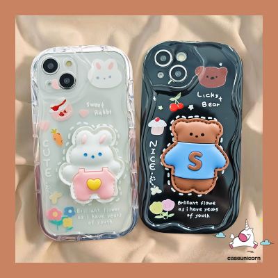 เคสโทรศัพท์การ์ตูนหมีตุ๊กตาน่ารัก3มิติสำหรับ Infinix ร้อน9 12 8 10 30 20 11เล่น30i 10Lite 8 9 Smart 5 6Plus 6 7 Note 12 G96เส้นขยุกขยิกที่น่ารัก3D ขอบโค้งงอ Tpu แบบนิ่มเคส