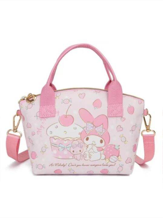 anime-sanrio-cute-cartoon-crossbody-bag-for-children-kouromi-kt-cat-melody-laurel-dog-leather-coin-purse-one-shoulder-handbag