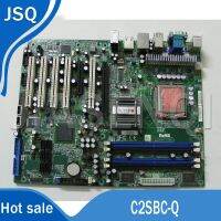 100% ทดสอบการทำงานต้นฉบับ C2SBC-Q 775พินมาเธอร์บอร์ดเซิร์ฟเวอร์5 PCI เมนบอร์ดอุปกรณ์ควบคุมอุตสาหกรรมสมาร์ทสวิตซ์