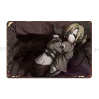 Attack On Titan Annie Leon Metal Plaque Poster Painting Party Funny Create Mural Tin Sign Poster