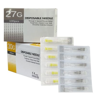 【JH】 Needle Piercing Transparent Syringe Injection Cap Pharmaceutical Mesotherapy 32G 4mm Parts