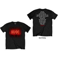 ACDC Dark Stagtracklist เสื้อยืด100 อย่างเป็นทางการ MERCH