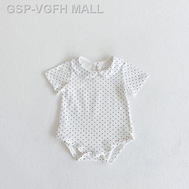 vgfh-mall-2022ทารกแรกเกิด-jumpsuit-ชุดรอมเปอร์ปกตุ๊กตาฐานเป็นจุดสำหรับเด็กผู้หญิงและทารก