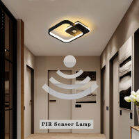 PIR Motion Sensor โคมไฟเพดาน LED สำหรับทางเดินทางเดิน220V ในร่ม14W 16W Human Body Sensor โคมไฟเพดาน LED สำหรับห้องนอน