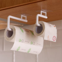 Tissue Hanger Paper Roll Holder Wall Mounted Towel Storage Rack for Kitchen Bathroom Storage Hook Bar Cabinet Rag Hanging Holder