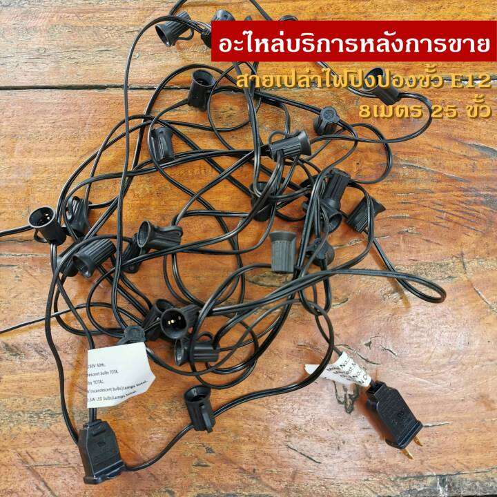 สายไฟเปล่าe12-25-ขั้ว-ยาว-8-เมตร-l-แอคคิวเรซี่-accuracy-thailand