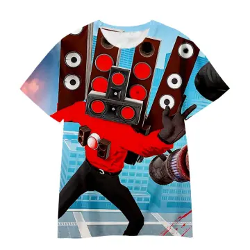 Toddler Summer Boys Cartoon Cosplay Roblox T-shirt 3d Printed Girls  Streetwear Children Kids Clothes Baby Funny O-neck Tshirt