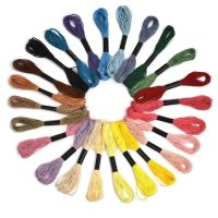 50PCs Random Color Embroidery Thread DIY Silk Line Branch Threads Similar Thread Floss Skein Cross Stitch Thread