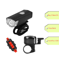 ?Arrive in 3 days?Bike Light LED MTB Bicycle Front Headlight Night Safety Taillight Bell Set?Big Sale&amp;COD?