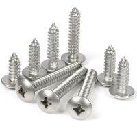 [WDY] M4/M5/M6 SUS304 Stainless Steel Phillips Large Flat Head Self-Tapping Screws Umbrella Mushroom