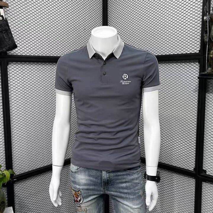 เสื้อโปโลสีพื้น-เสื้อโปโล-สำหรับผู้ชาย-men-polo-shirt