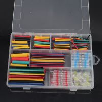 328PCS With 100PC SSST-S11 Soldering Butt Connector Wire Heat Shrink Wrap Cable Sleeving Thermoretractable Gaine Hose Protector Electrical Circuitry P