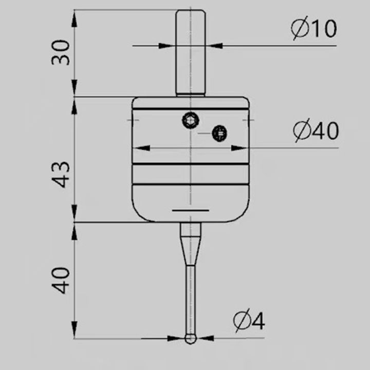 cnc-three-coordinate-probe-center-rod-probe-center-rod-with-steel-tungsten-probe