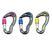 NERIES Alloy Carabiner Professional สีสันลื่นหัวเข็มขัดกีฬากลางแจ้ง Rock Climbing Mountaineering Carabiners