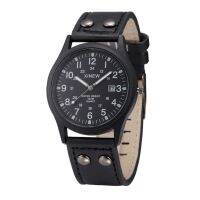 ⌚☎ Men Fashion Leather Band Military Sports Date Quartz Watches