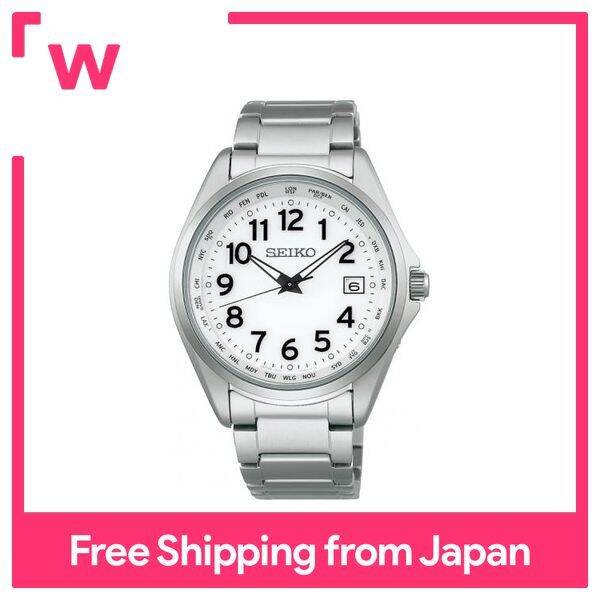 SEIKO Selection Watch Titanium Solar Radio Clock with World Time Function Arabic Numerals