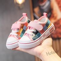 【hot sale】 ☼▩✓ C19 Childrens Casual Shoes Toddlers Kids Canvas Sneakers for Boys Girls Fashion Classic Checkered Soft Rubber Sole Spring Autumn