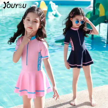 3-14 Years Girls One Piece Swimsuits Children Swimwear Kids