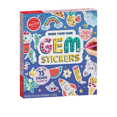 Klutz make your own gem stickers self made sticker steam system childrens Manual Book DIY training practical ability including material package