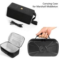 Carring Case for Marshall Middleton Portable Charging Cable Storage Box Dustproof Speaker Cover Shell Handbags Mesh Pocket