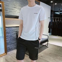 Factory Outlet Leisure Sports Set MenS Running Fitness Basketball Summer Fast Drying, Breathable Short -Sleeved T