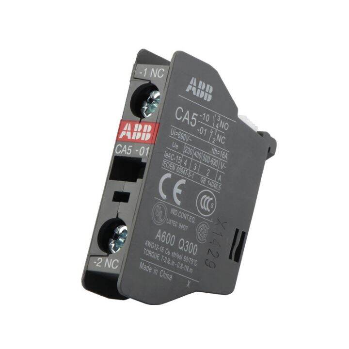【TAI YONG】 ABB AC contactor auxiliary contact annex CA5-01 1NC CA5-10 ...