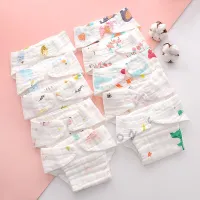 All In One Newborn Cloth Diapers Cotton Gauze Washable Cloth Nappy 12 Layers One-piece Cloth Diapers No Need Inserts Cloth Diapers