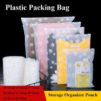 Frosted Clothes Storage Bags Vacuum Bags for Shoes Makeup Underwear Zipper Lock Self Seal Wardrobe Storage Bags Organization