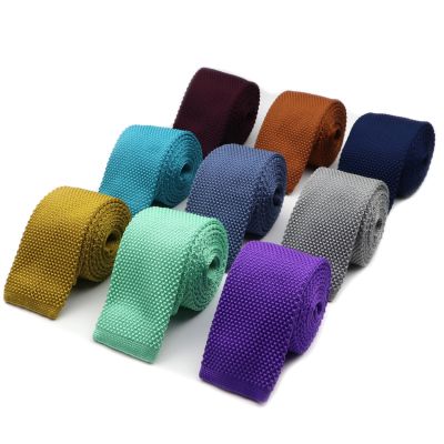 Men 39;s Knitted Solid Color Tie Fashion Skinny Narrow Slim Knit Neck Ties For Men Skinny Woven Designer Cravat