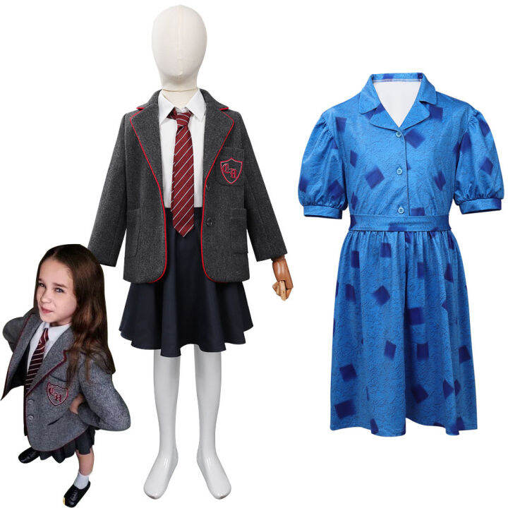 Matilda Cosplay Costume Girls Kids Children Roald Dahl’s Matilda the