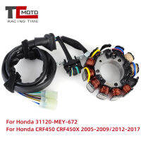 Motorcyle เครื่องกำเนิดไฟฟ้าจุดระเบิด magneto stator COIL สำหรับ Honda CRF450X CRF 450X CRF 450X CRF 455 0x-2017 31120-MEY-62