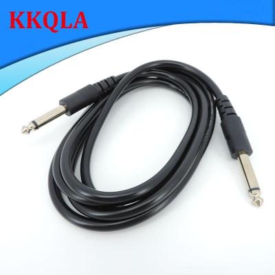 QKKQLA 6.5mm 6.35mm jack male to 6.35mm speaker connector Instrument Audio Guitar Cable For Electric Guitar Mixer Amplifier 1/4 Inch