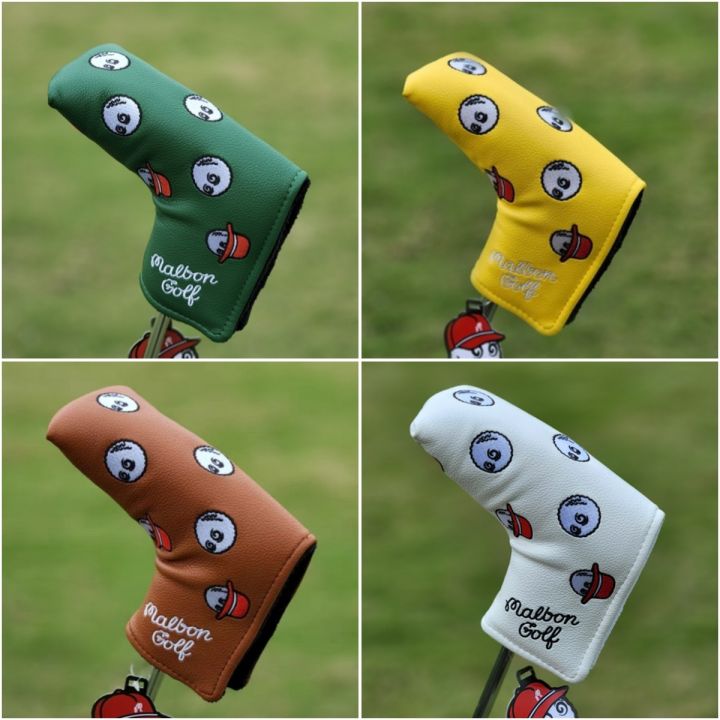 gt-2023-as-golf-putter-headcover-malbon-embroidery-straight-putters-head-cover-pu-protect-blade-covers