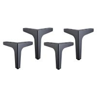 Metal Furniture Sofa Legs Cabinet Feet Iron Durable Furniture Hardware Accessories Triple-cornered Desk Table Leg-10cm Furniture Protectors Replacemen