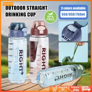 720ML Kids Water Bottle with Straw Ins Cute Cartoon Leak Proof Cup Portable  Sport Cup Girs Outdoor Travel Drinking Tumbler