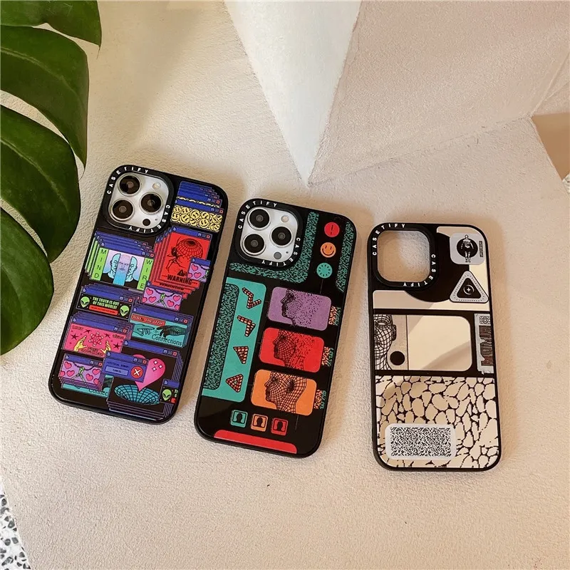 Casetify Mirror Phone Case For Iphone 14 Pro Max 14 Plus 13 12 11 Pro Xs  Max Xr X 7 8 Plus Fashion Pattern Shockproof Back Cover Shell | Lazada  Singapore