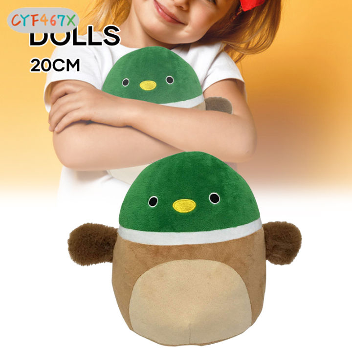 cyf-หมอนของเล่นสีเขียวเป็ด3d-ของเล่นเบาะผ้าหลังเอวนุ่ม-boneka-mainan-ใหม่20ของเล่นน่ารัก-cm